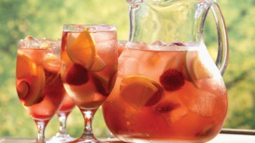 Is sangria purple or red?