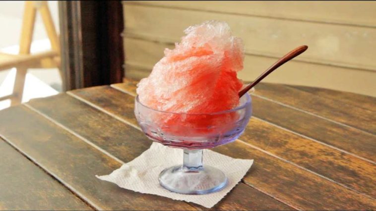 Is shaved ice popular in Japan?