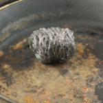 Is steel wool OK for cast iron?