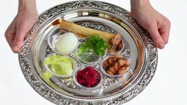 Is the egg on the Seder plate peeled?