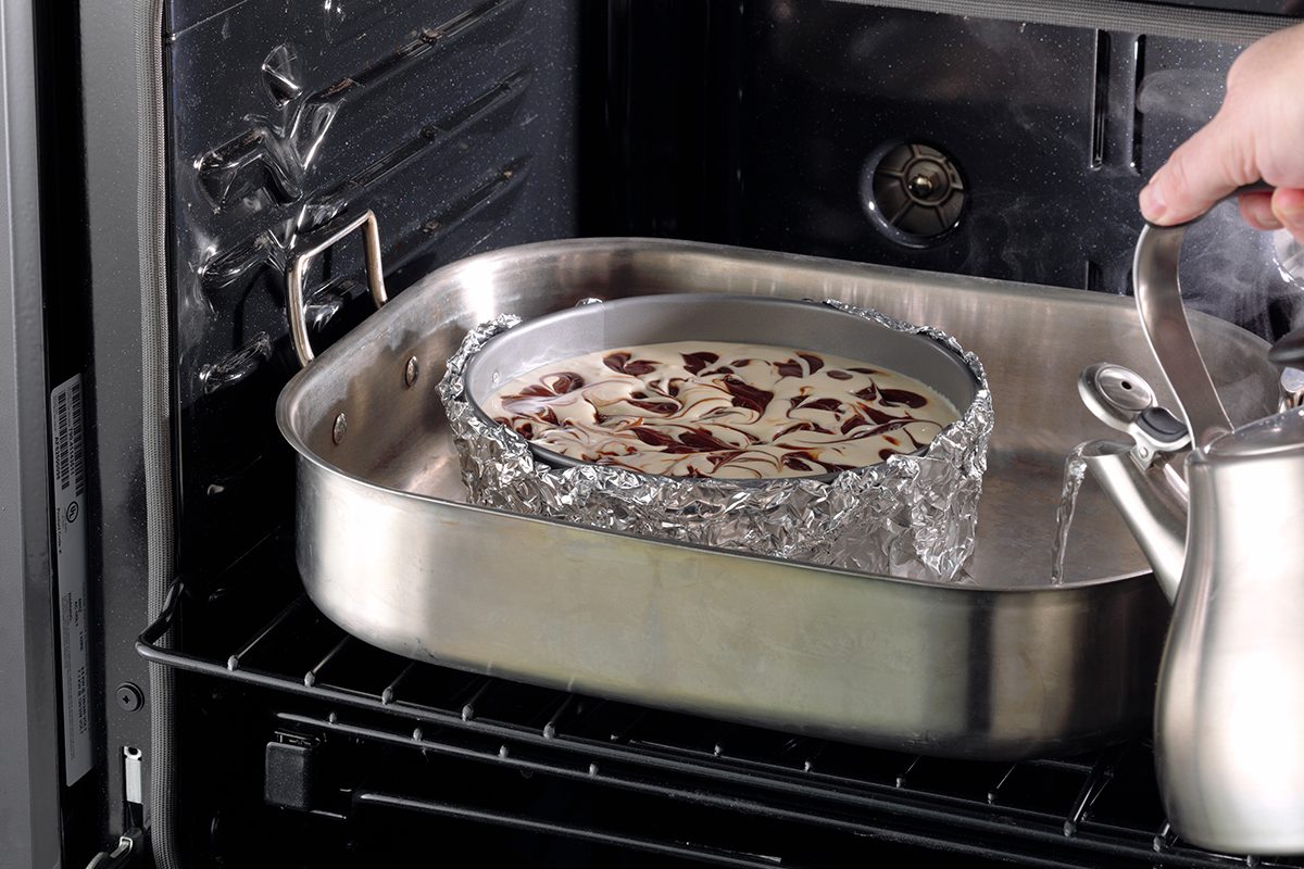 springform pan water bath