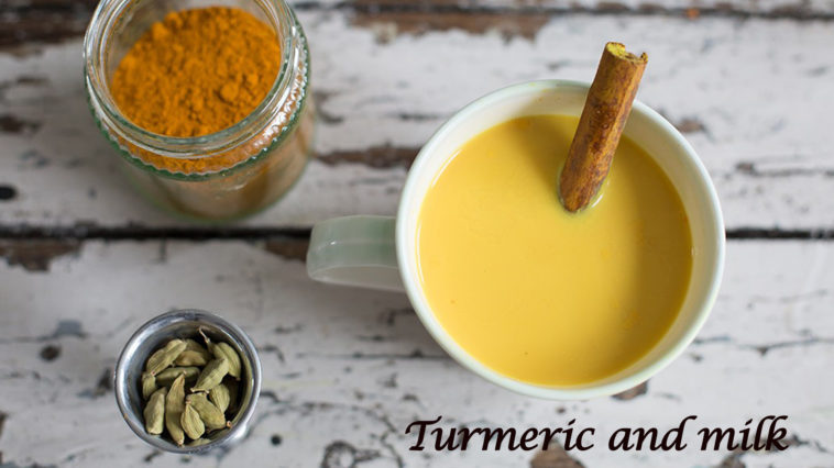 Should turmeric be boiled in milk?