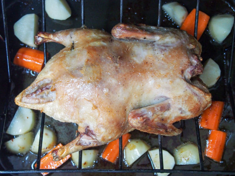 Should you cover a duck when roasting?