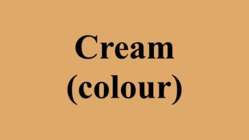 What Colour is French cream?