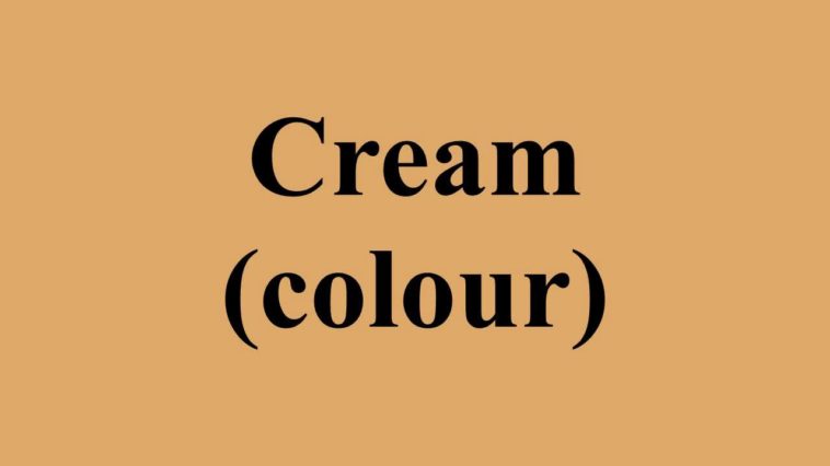 What Colour is French cream?
