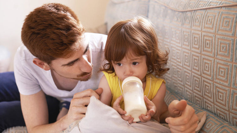 What age should you stop giving toddler milk before bed?