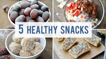 What are 5 healthy snacks?