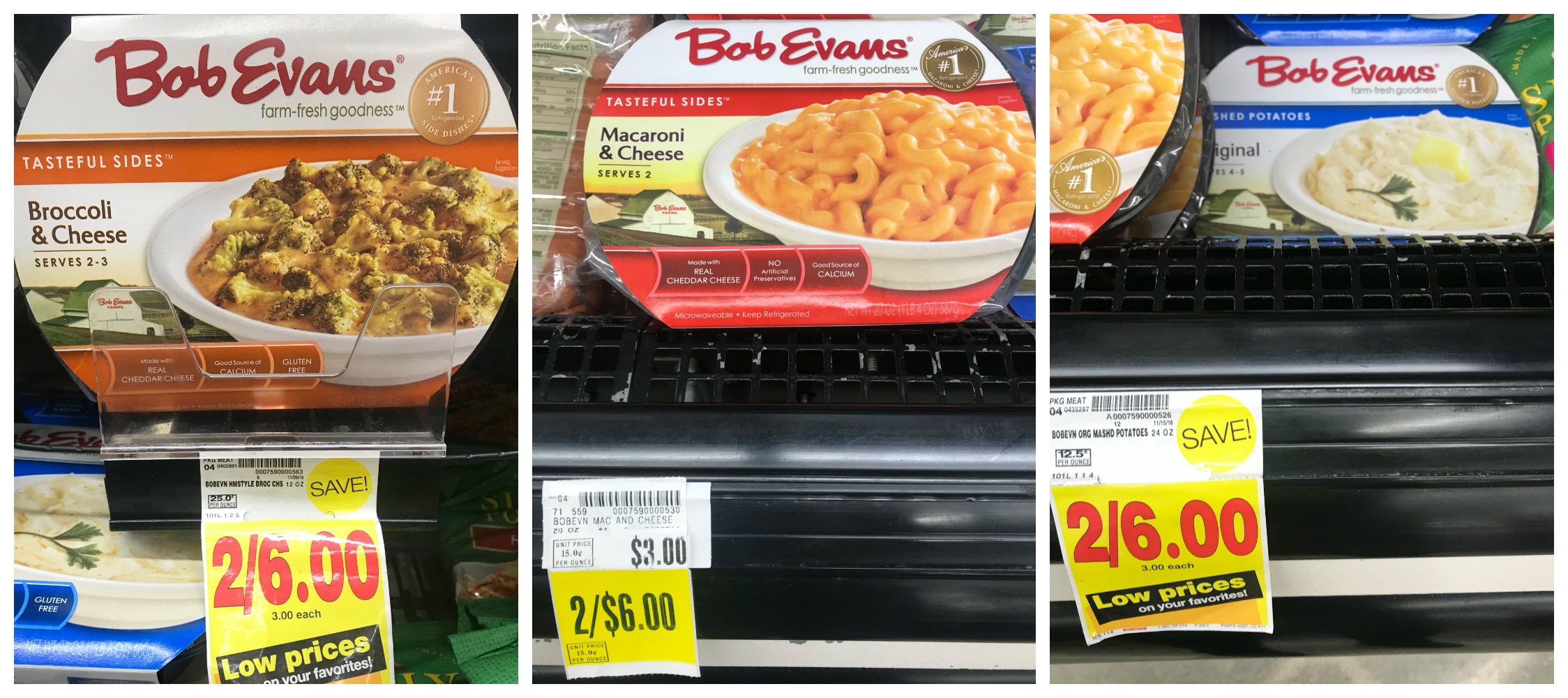 What are bob evans side dishes 