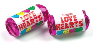 What are love heart sweets?