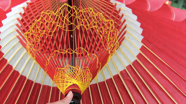 What are paper umbrellas called?