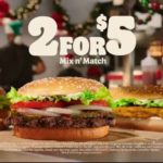What are the 2 for $5 at Burger King?