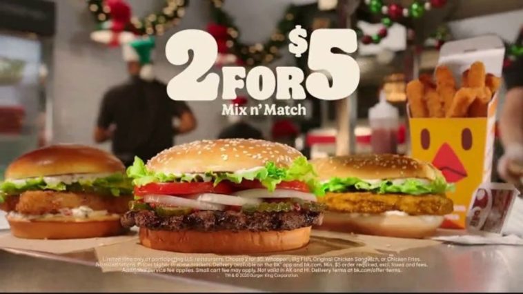 What are the 2 for $5 at Burger King?