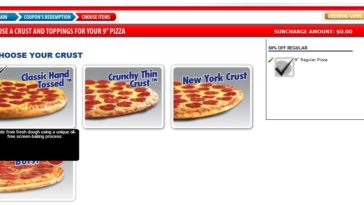 What are the 5 types of crust at Domino's?