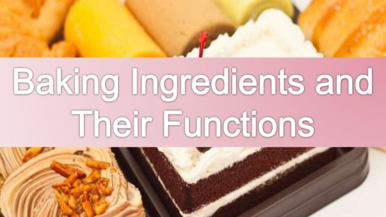 What are the 7 basic ingredients in baking?
