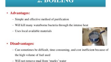 What are the disadvantages of boiling water?