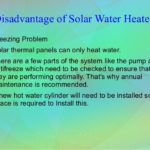What are the disadvantages of solar water heater?