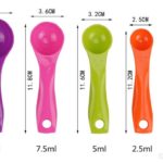 What are the four standard sizes of measuring spoons?