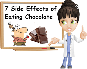 What are the negative effects of eating chocolate?
