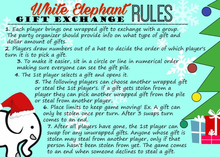 What are the white elephant rules?