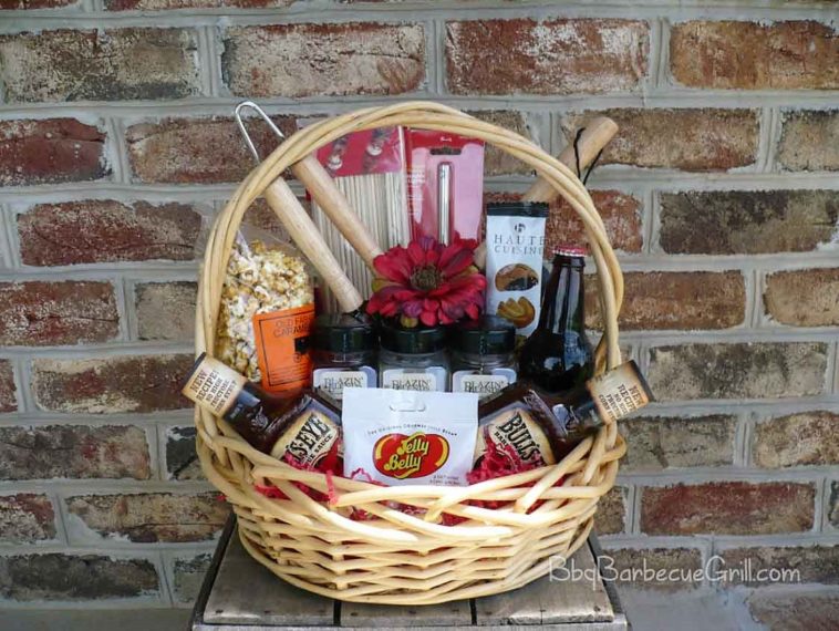 What can I put in a gift basket for grilling?