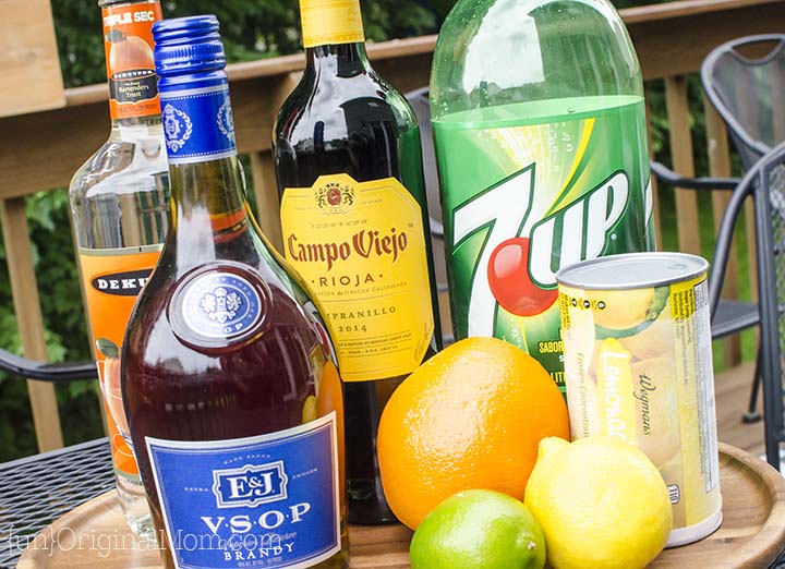 What can I use in place of brandy in sangria?