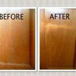 What can I use to degrease wood cabinets?