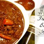 What can you substitute for red wine in beef stew?