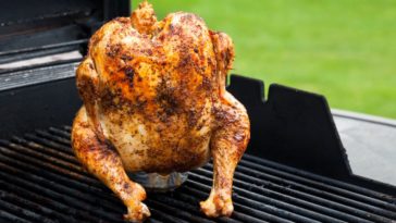 What can you use instead of beer for beer can chicken?
