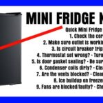 What causes a mini fridge to stop cooling?