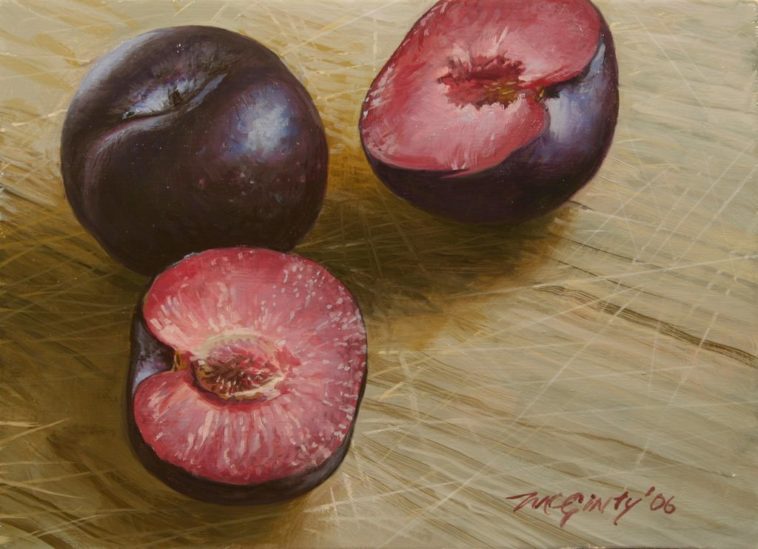 What color should plums be on the inside?