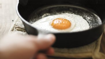 What do chefs use to fry eggs?