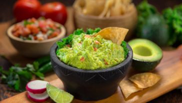 What do restaurants cut guacamole with?