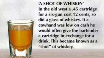 What do the Irish call a shot of whiskey?