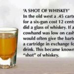 What do the Irish call a shot of whiskey?