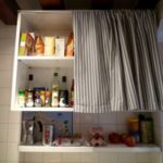 What do you cover shelves with?