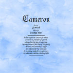 What does Cameron mean in Spanish?