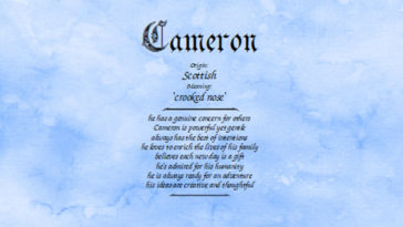 What does Cameron mean in Spanish?