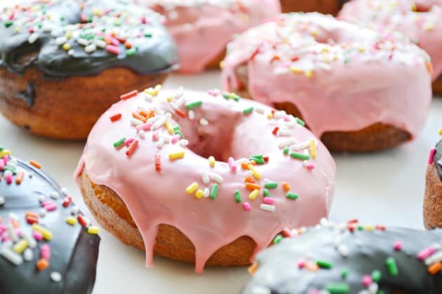 What does a pink donut emoji mean?