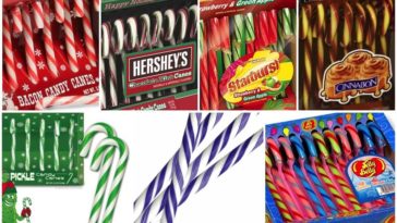 What flavor is the pink and black candy cane?