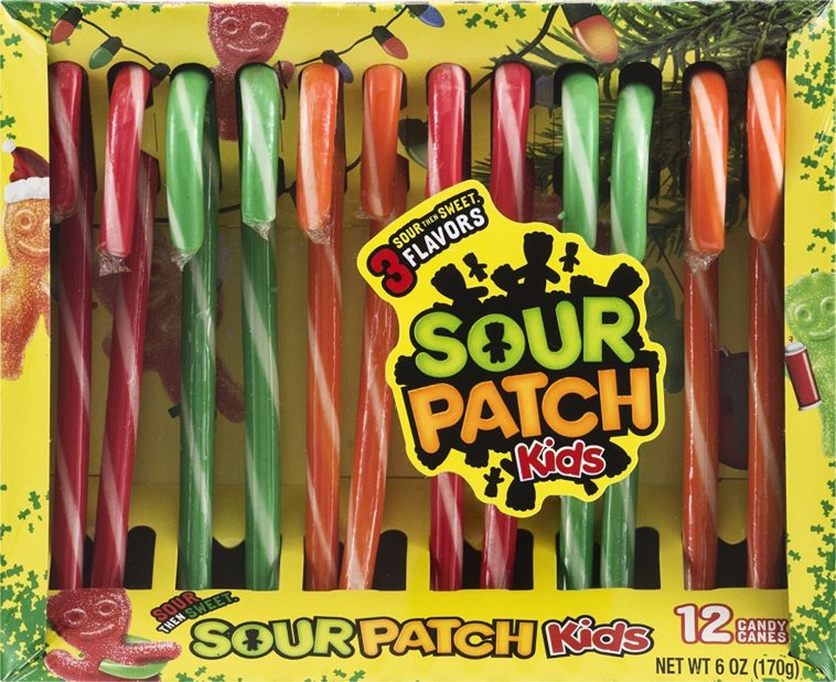 What flavor is the white candy cane?