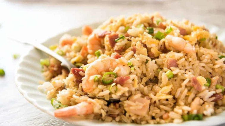 What gives Chinese fried rice its Flavour?