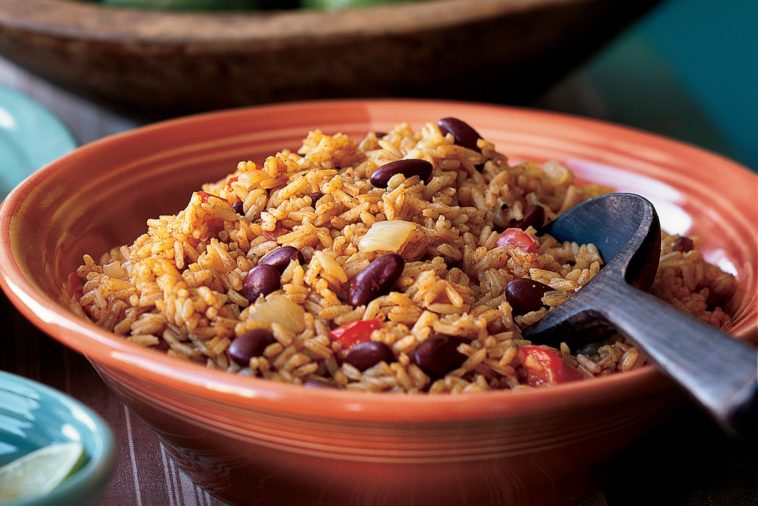 What goes with beans and rice?