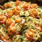What goes with shrimp scampi other than pasta?