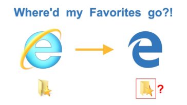 What happened to favorites in Windows 10?