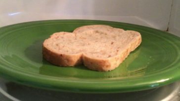 What happens if you microwave bread?