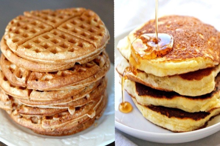 What happens if you put pancake mix in a waffle maker?