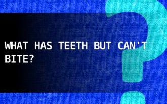 What has teeth but Cannot bite?