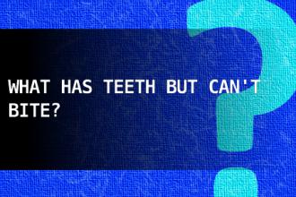 What has teeth but Cannot bite?