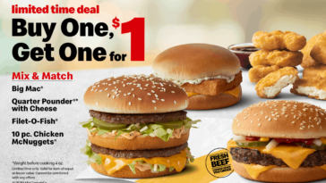 What is McDonald's buy one get $1?