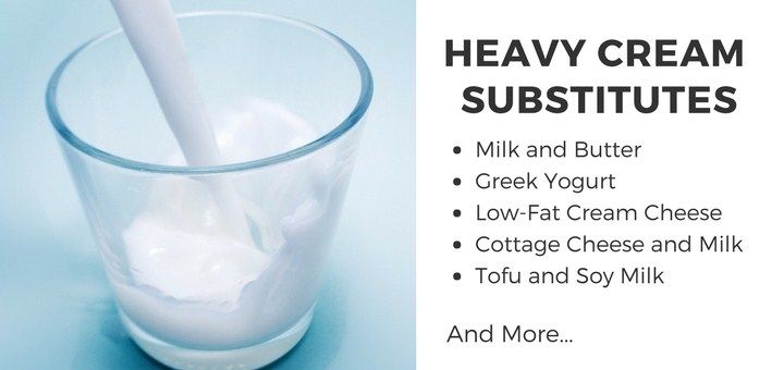 Substitute for heavy cream